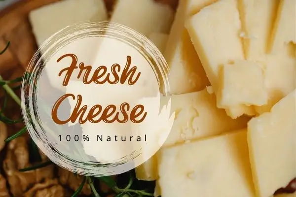 fresh and pure cheese